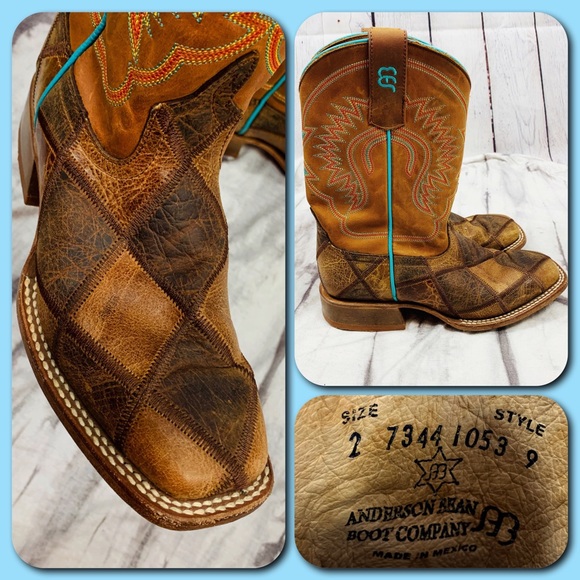 patchwork cowboy boots